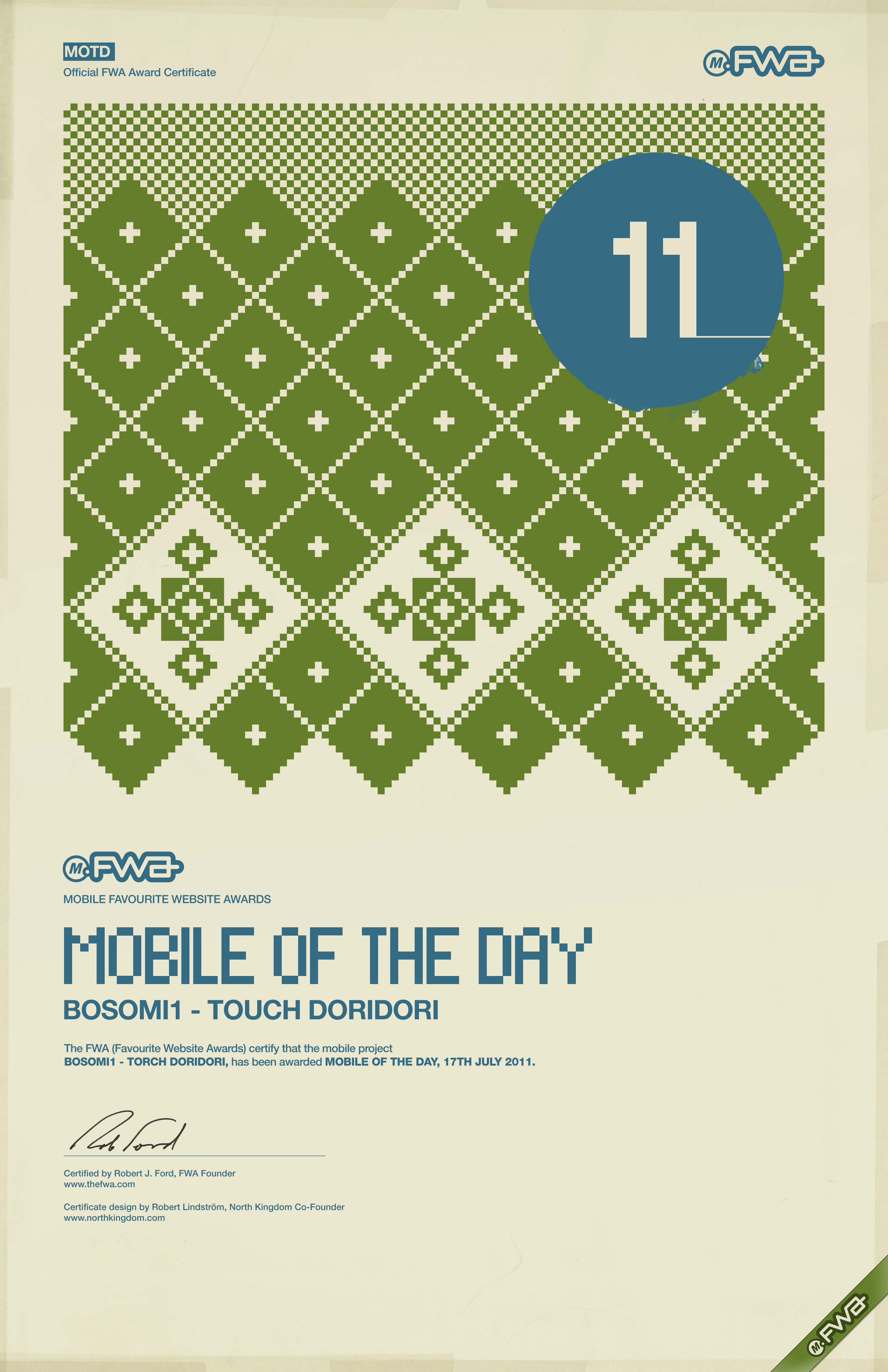 FWA ; Mobile of the Day